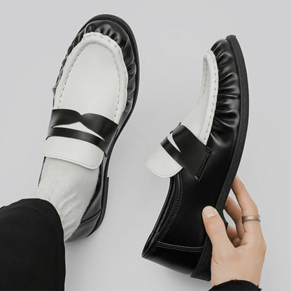 Ruffle Detail Strap Loafers