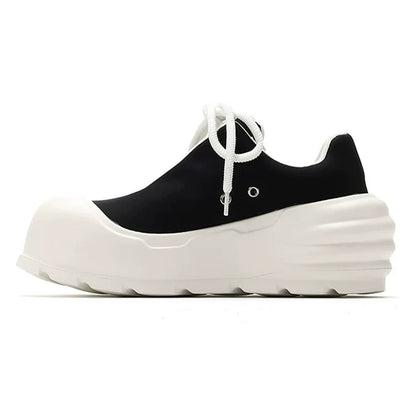Black Samurai Image Chunky Sole Dad Sneakers