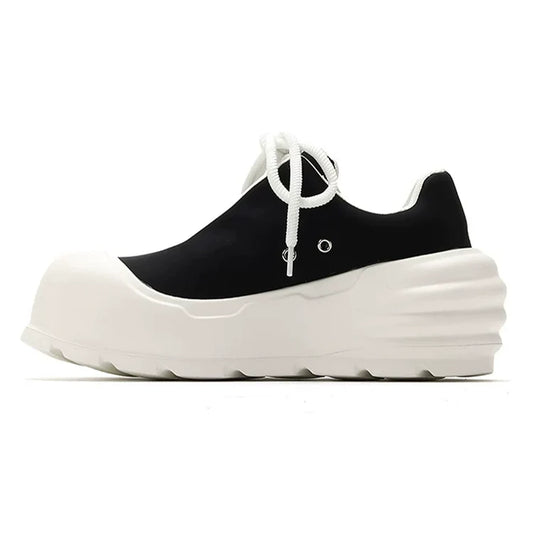 Black Samurai Image Chunky Sole Dad Sneakers