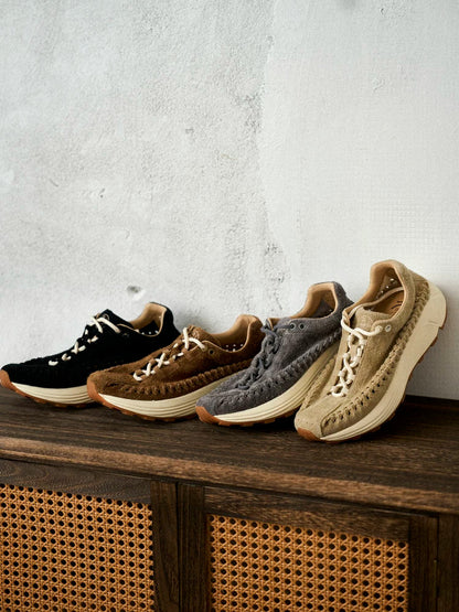 Handwoven Suede Runner Sneakers