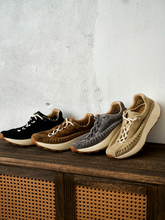 Handwoven Suede Runner Sneakers