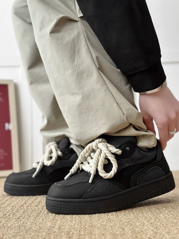 Rope Lace Platform Sneakers