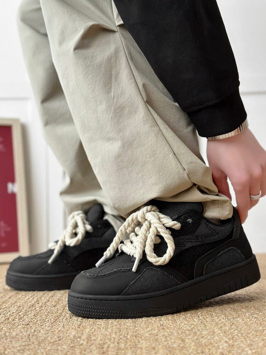 Rope Lace Platform Sneakers