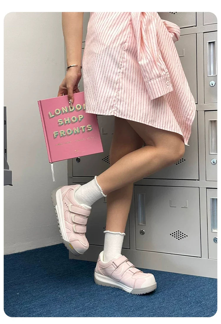 EuroPack Triple‑Strap Color Sneakers