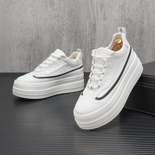 Thick-Sole Height-Increasing Skate Sneakers