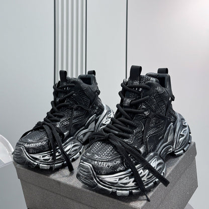 Embroidery Rope Lace Sneaker Boots