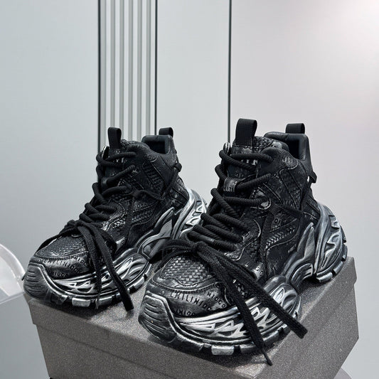 Embroidery Rope Lace Sneaker Boots