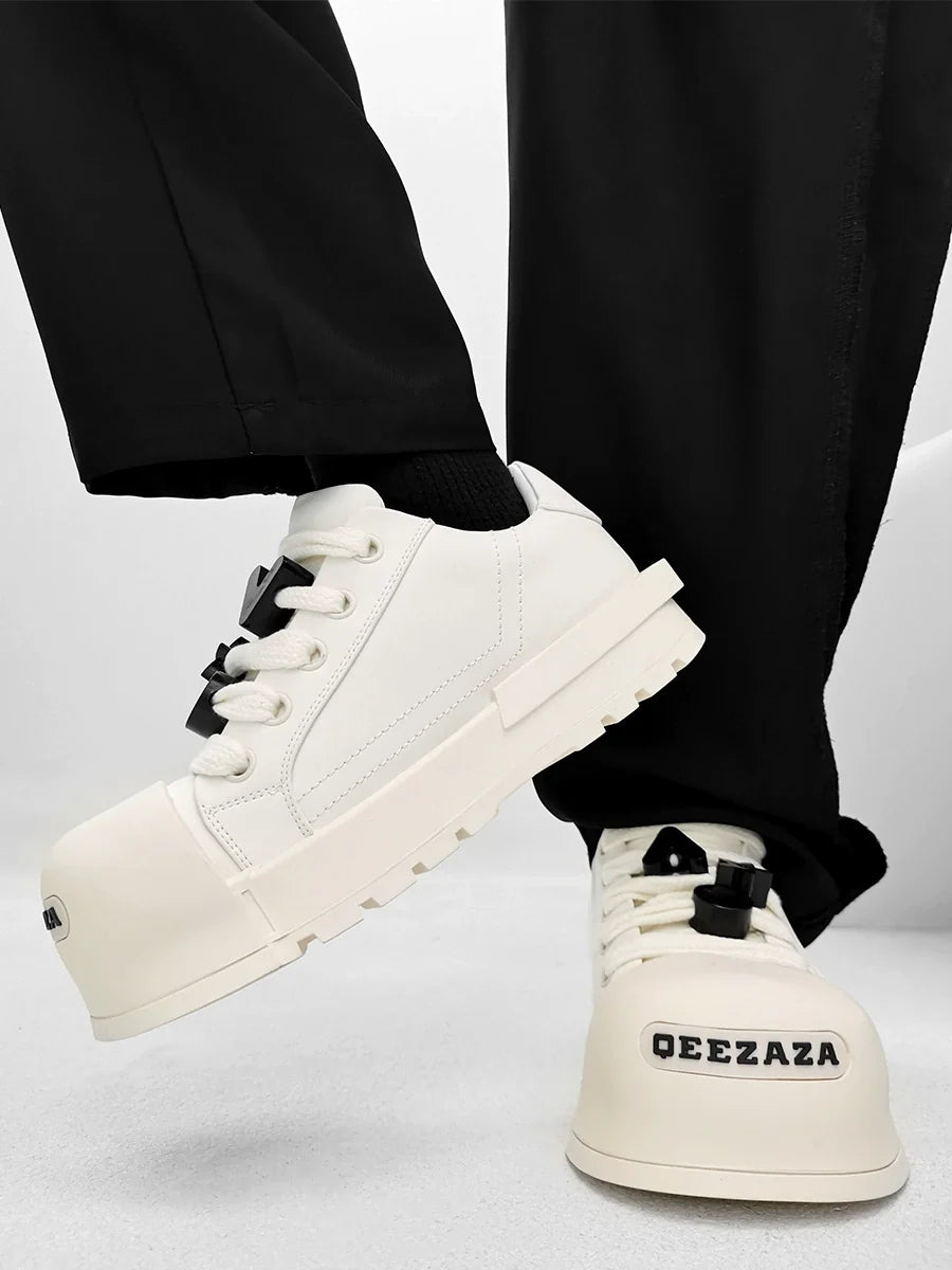 Chunky Platform Sneakers with Lace Charms