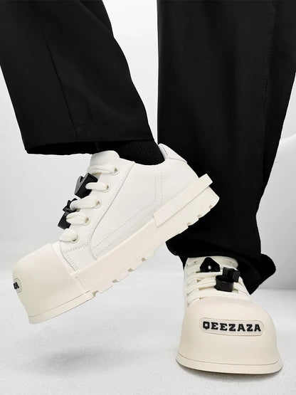Chunky Platform Sneakers with Lace Charms