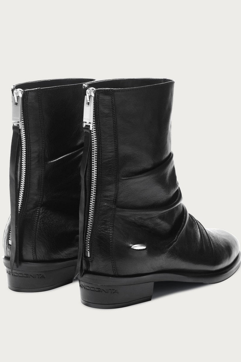 Wrinkled Horsehide Chelsea Boots