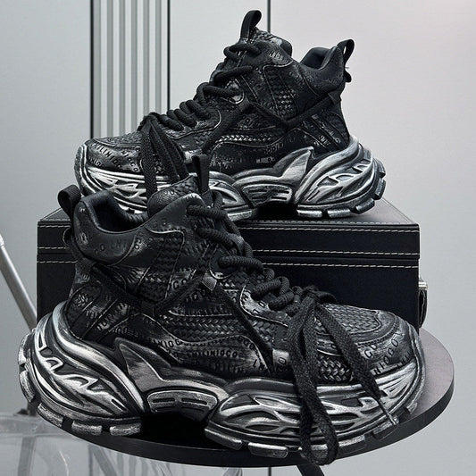 Embroidery Rope Lace Sneaker Boots