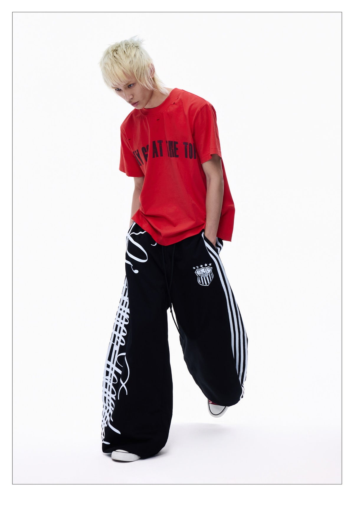 Striped Webbing Sweatpants