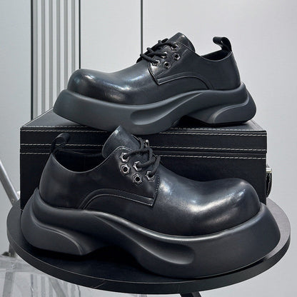 Platform Height Increase Round Toe Sneakers