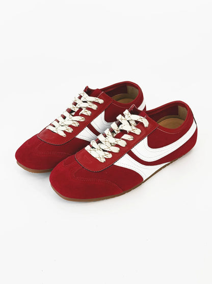 Suede Material Design Derby Sneakers
