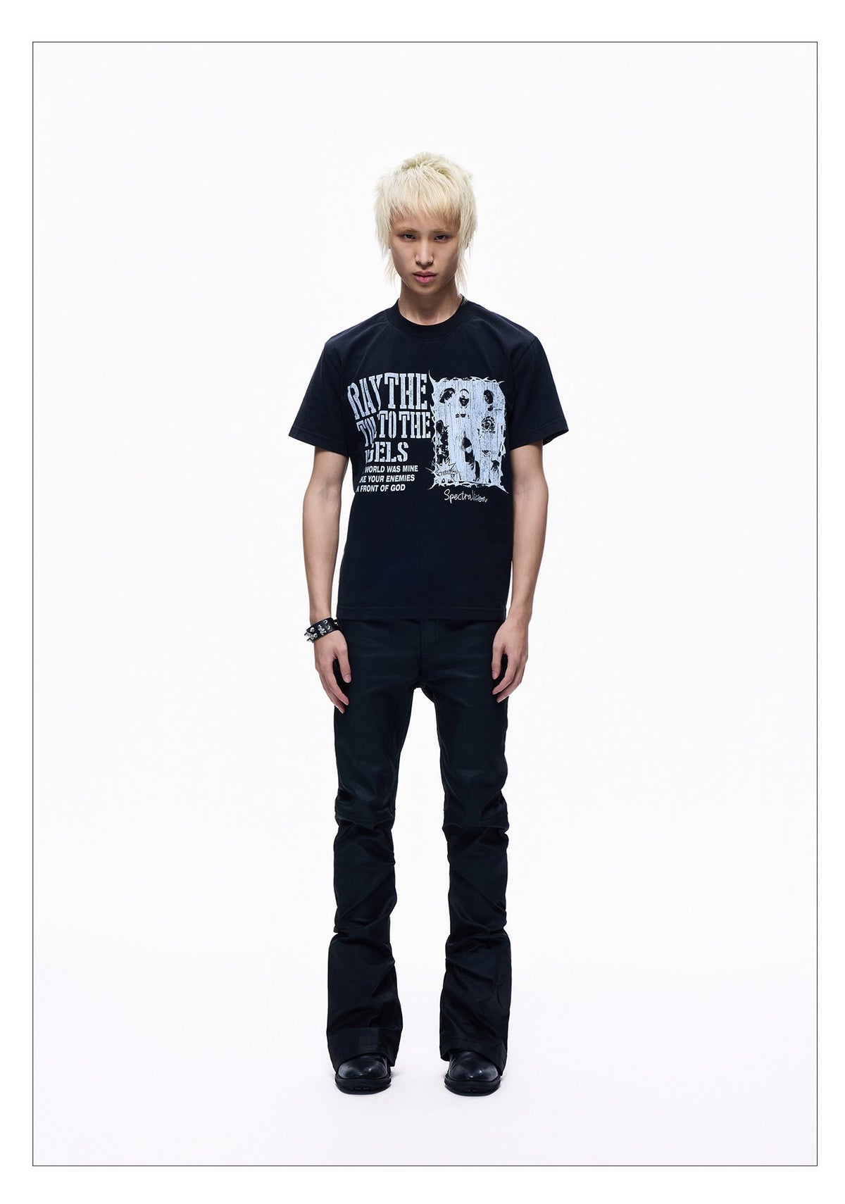 Washed Crew Neck Short Sleeve Slim Fit T-shirt
