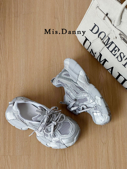 Platform Chunky Sole Lace-Up Sneakers