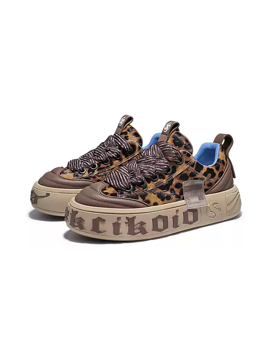 Leopard Animal-World Chunky Skate Sneakers
