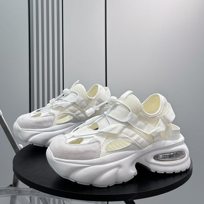 Breathable Cutout Mesh Platform Sneakers WN24800