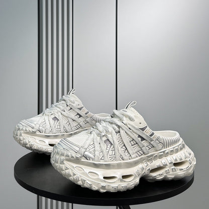 Strap Air Sole Chunky Sole Slip-On Shoes