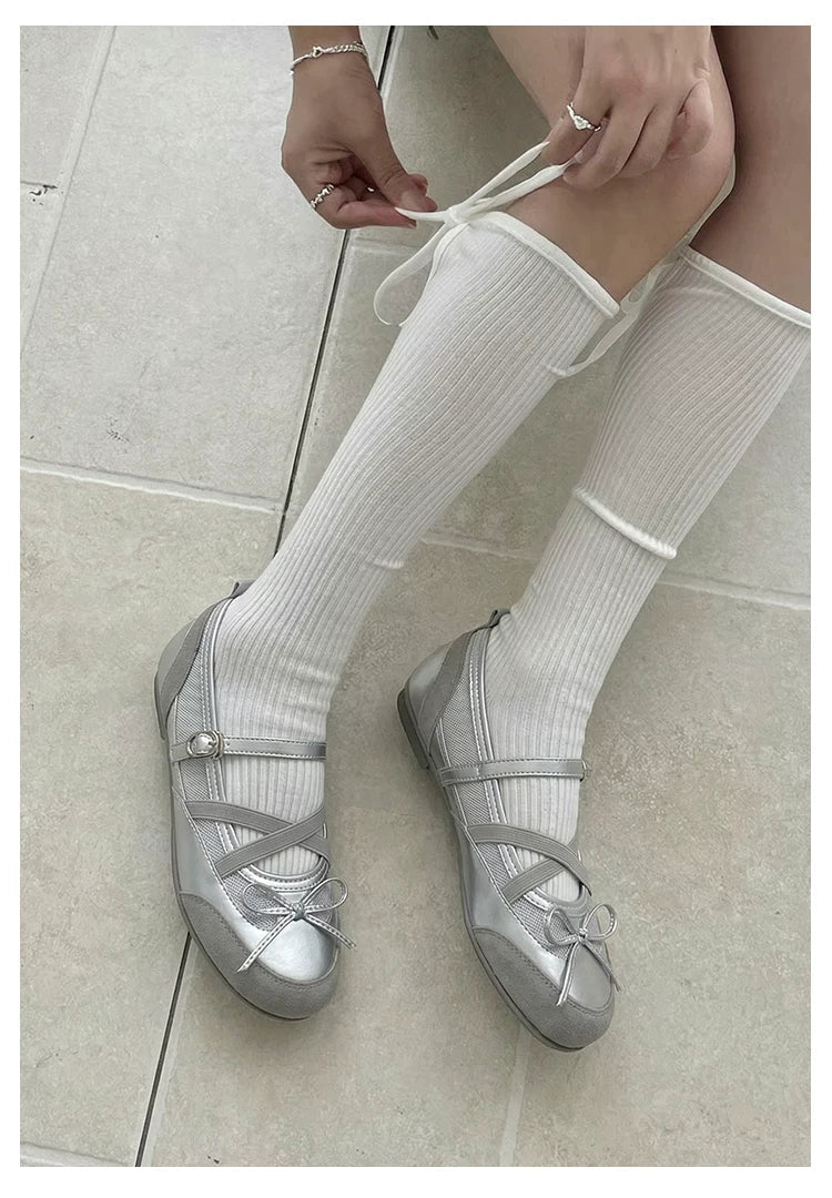 Starlight Ribbon Ballet Flats