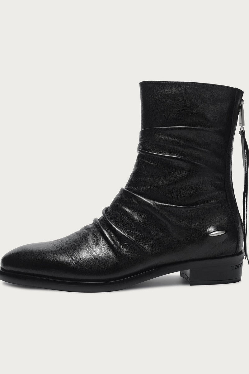 Wrinkled Horsehide Chelsea Boots