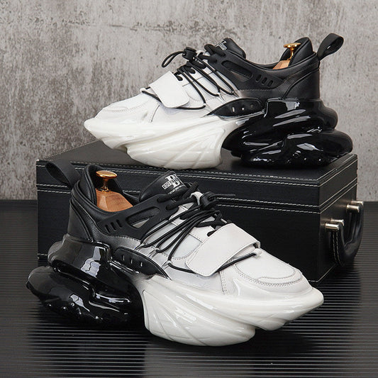 Strap Panel Air Sole Chunky Sole Sneakers