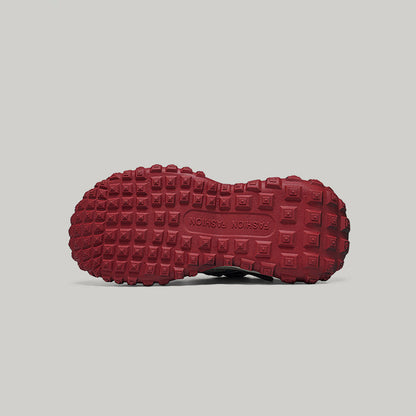 Color-Block Panel Trail Chunky Lace-Up Sneakers