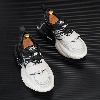Strap Panel Air Sole Chunky Sole Sneakers