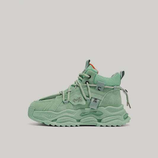 Platform High-Top Lace-Up Sneakers