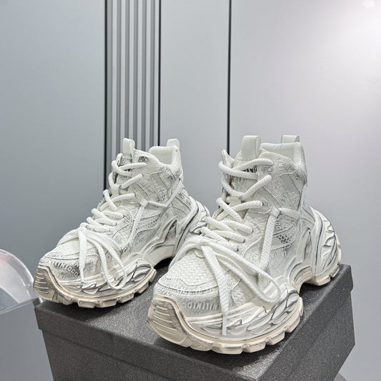 Embroidery Rope Lace Sneaker Boots