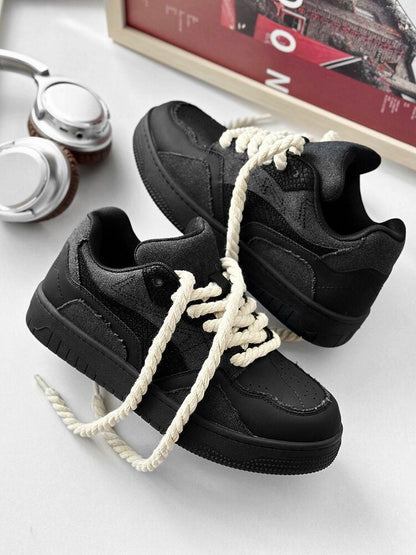 Rope Lace Platform Sneakers