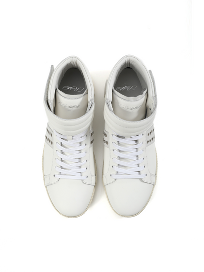 Elevate Rivet Strap Lift High‑Top Sneakers