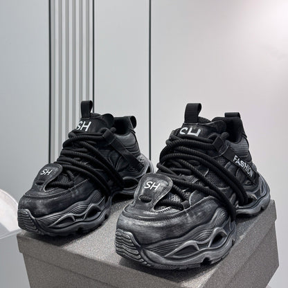 Rope Thick Sole Dad Sneakers