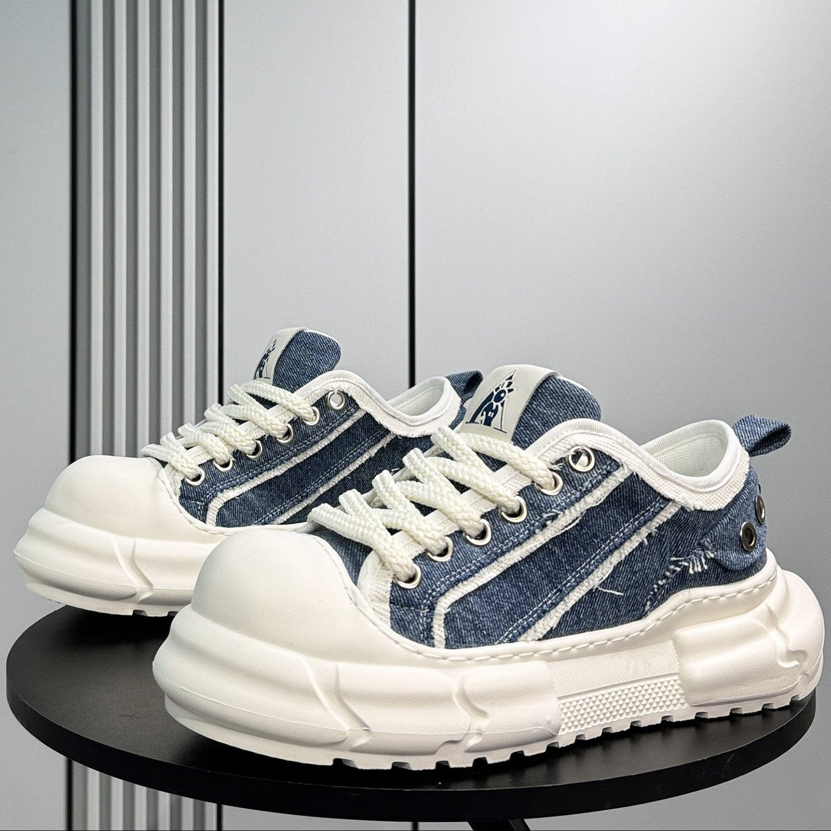 Panel Chunky Sole Sneakers