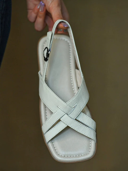 Ivory Petal Classic Cutout Sandals
