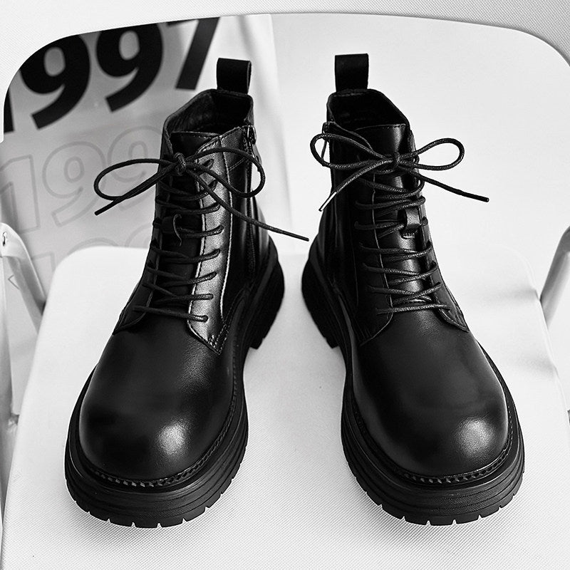 Platform Lace-Up Boots