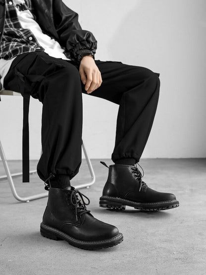 Lace-Up Ankle Boots