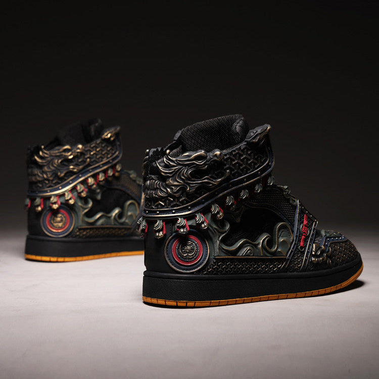 High-Top Lace-Up Sneakers