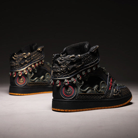High-Top Lace-Up Sneakers