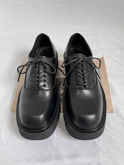 Lace Up Thick Sole Classic Round Toe Shoes