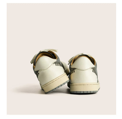 Retro Two-Tone Casual Sneakers