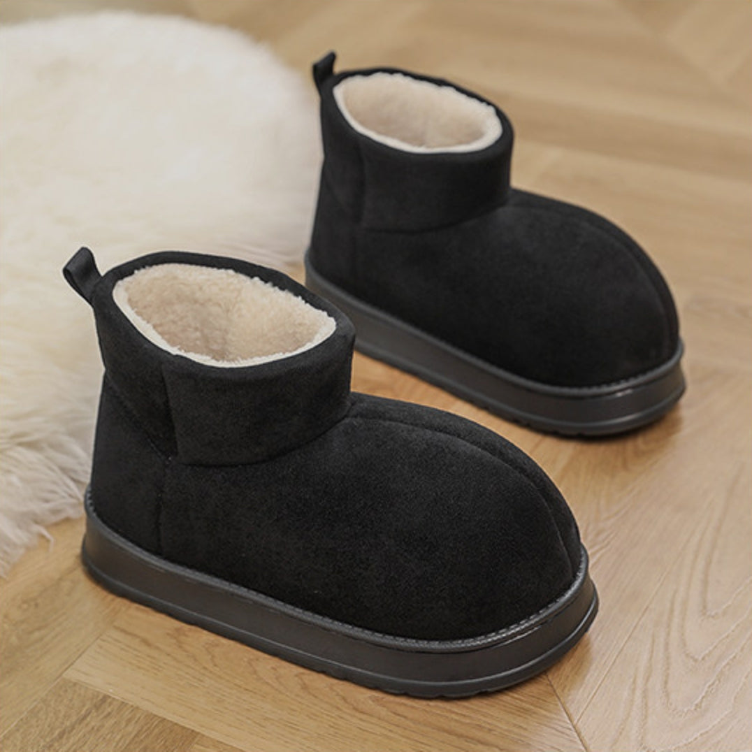 Fake Fur Lined Platform Ankle Boots