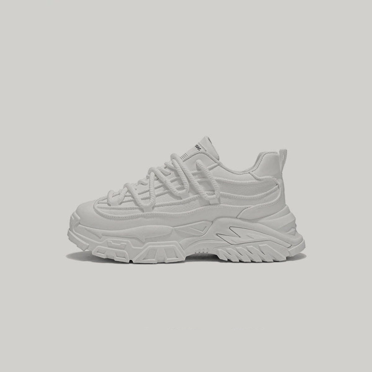Layered Sole Chunky Lace-Up Sneakers