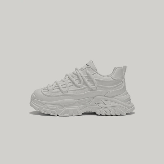 Layered Sole Chunky Lace-Up Sneakers