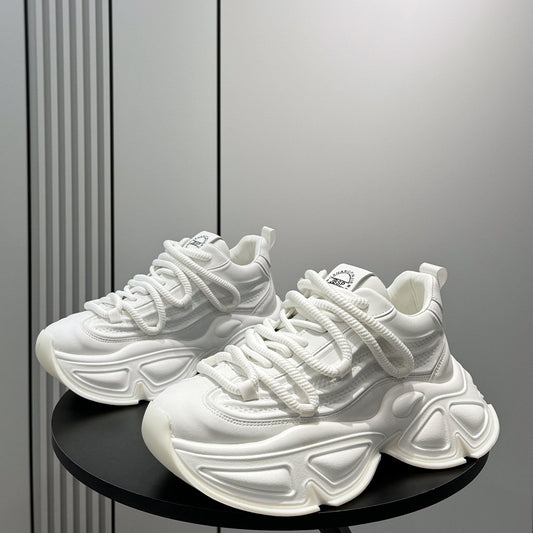 Panel Thick Sole Chunky Sole Sneakers