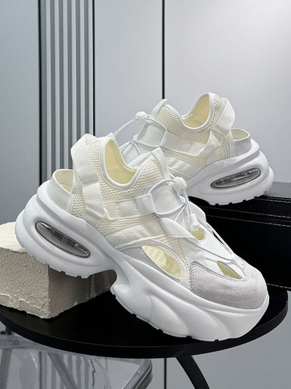 Breathable Cutout Mesh Platform Sneakers WN24800