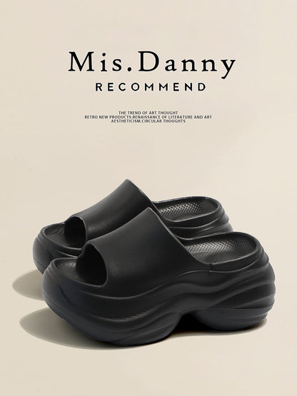 Chunky Sole Open-Toe Mules