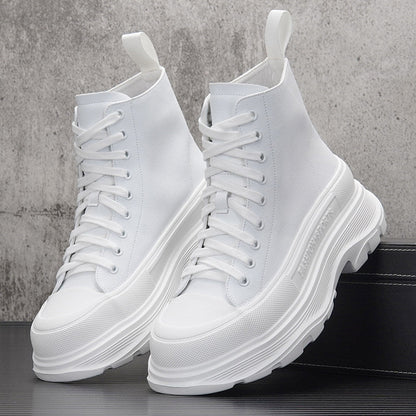 Lace Up Platform Thick Sole Short Boots