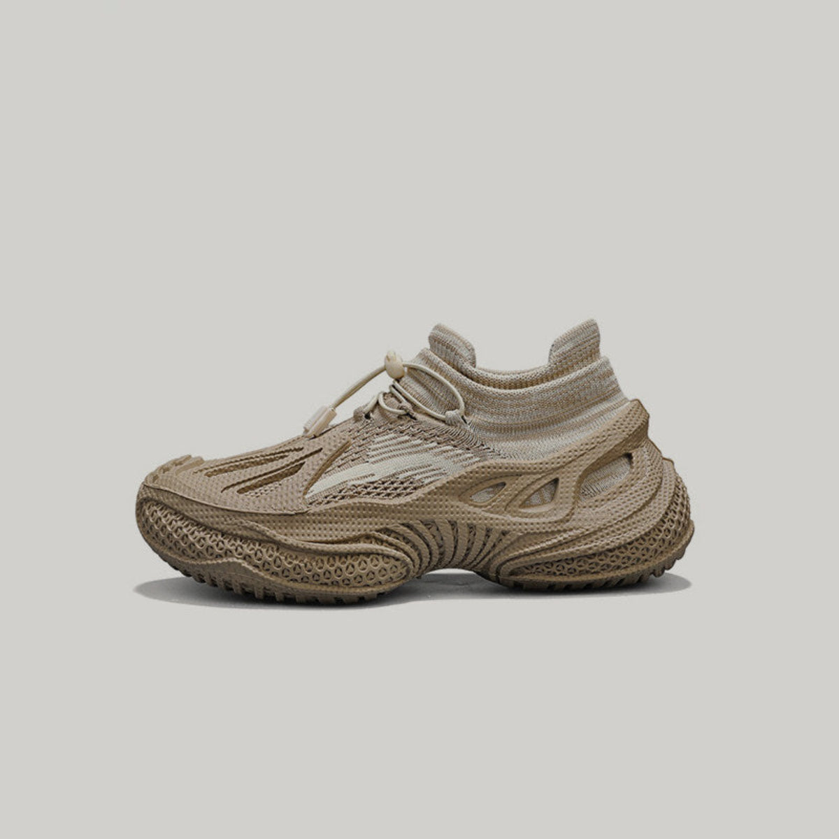 High-Top Hollow Out Chunky Sole Slip-On Sneakers