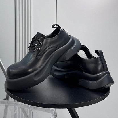 Platform Height Increase Round Toe Sneakers